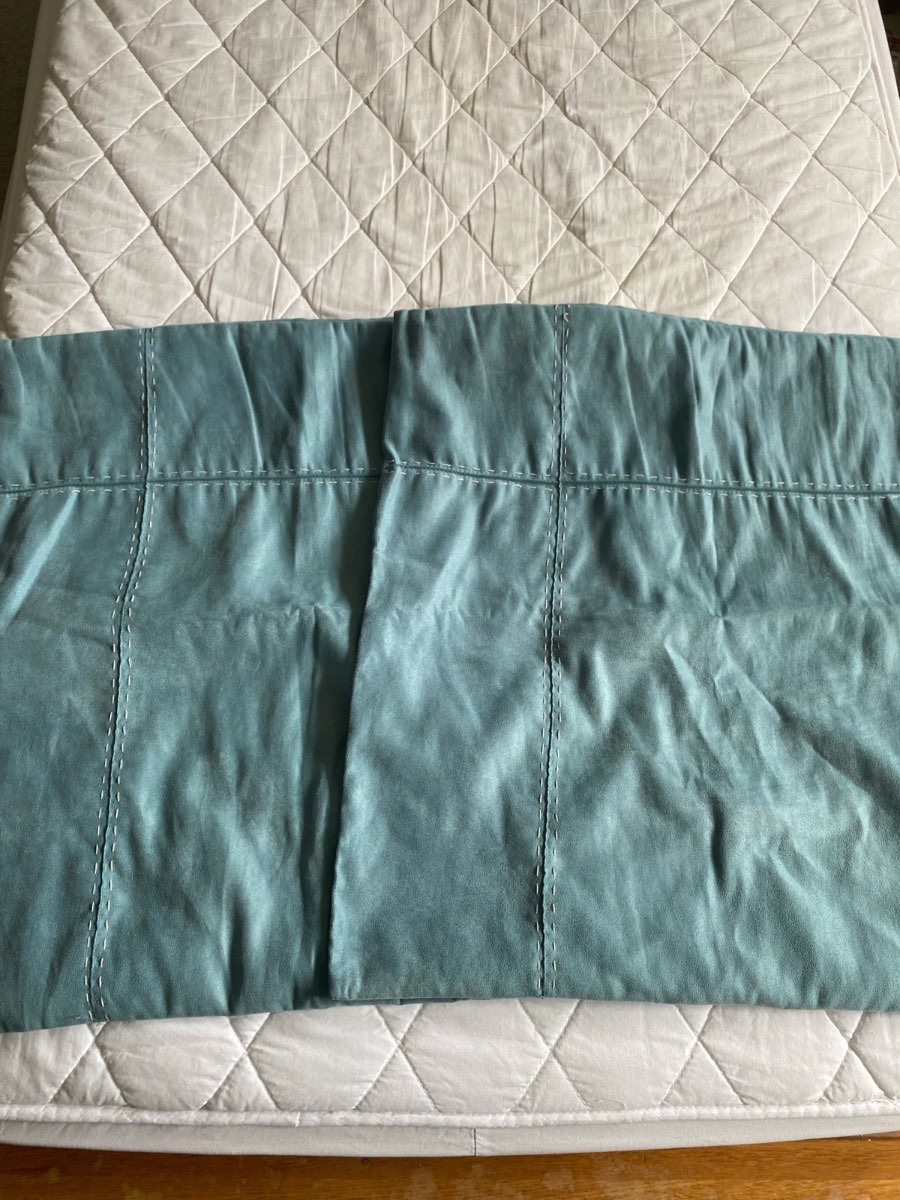 2 turquoise cushion covers  55cm x 55cm