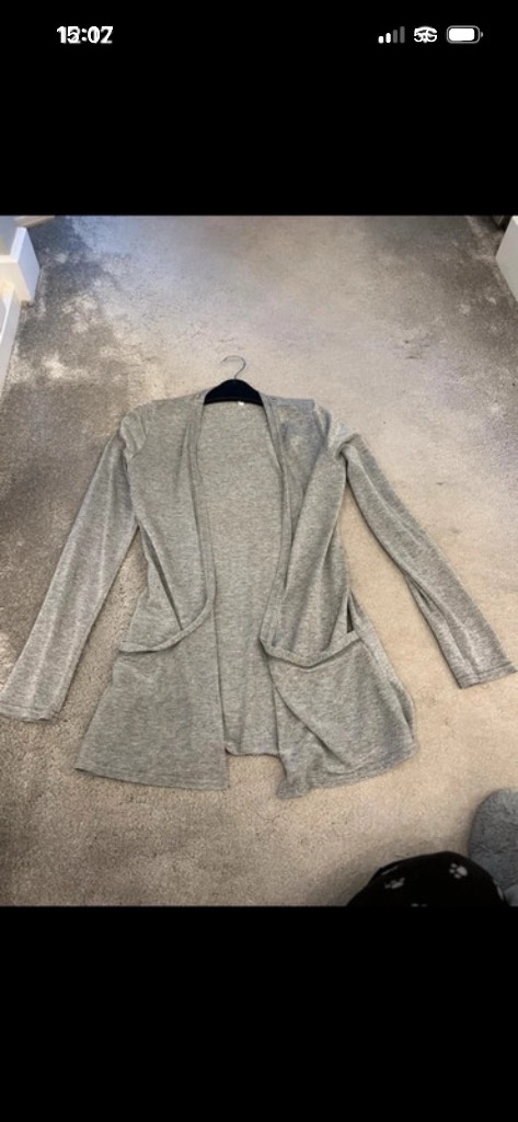Silver boyfriend cardigan