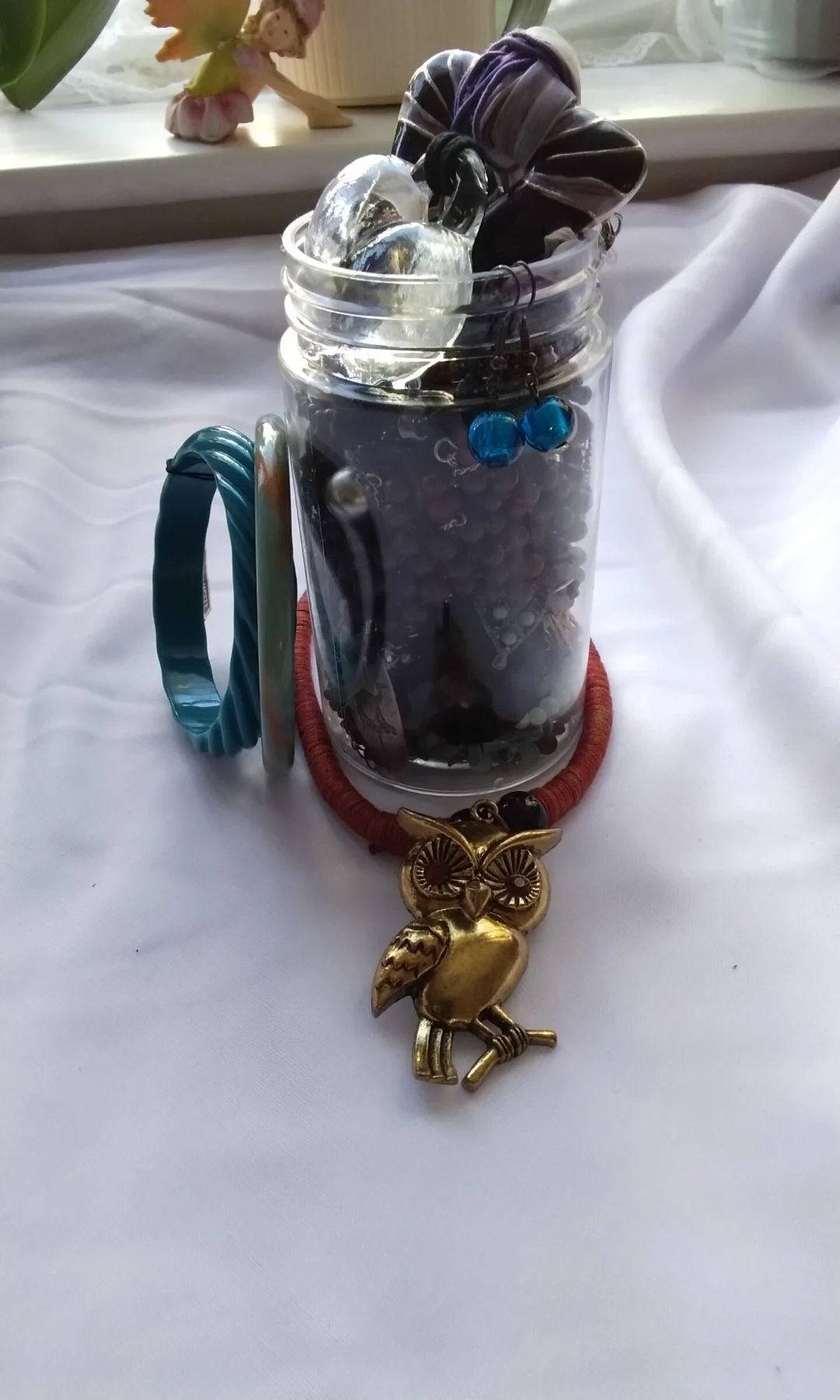 Preloved Owl Charm & Earthy Tone Fashion Jewelry Collection – Clean & Ready to Wear