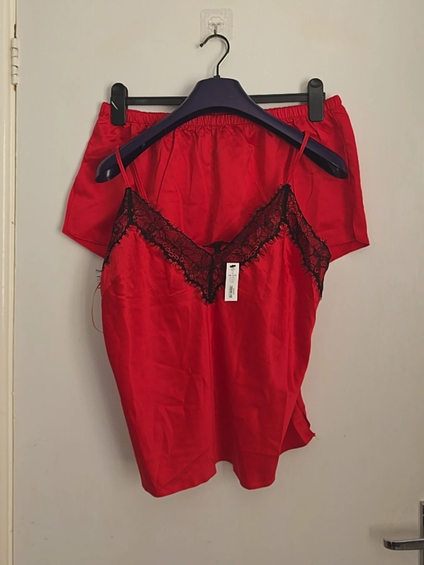 Ann Summers Red satin cami & shorts set 12-14