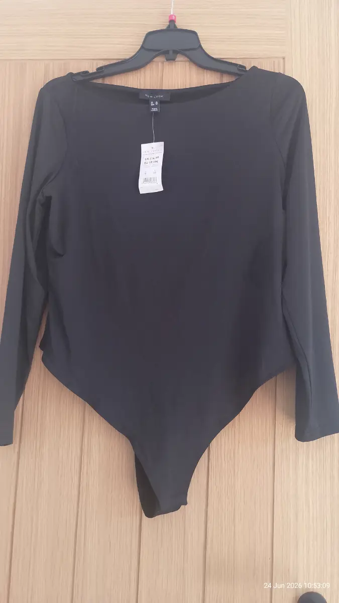 womens size 18 black body suit bnwt new look