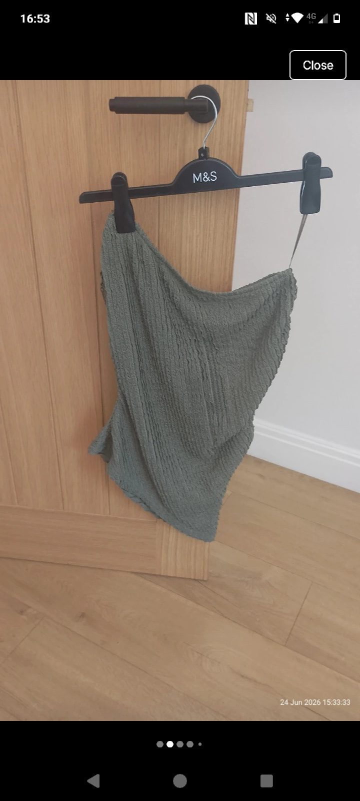 Womens new look khaki top bnwt