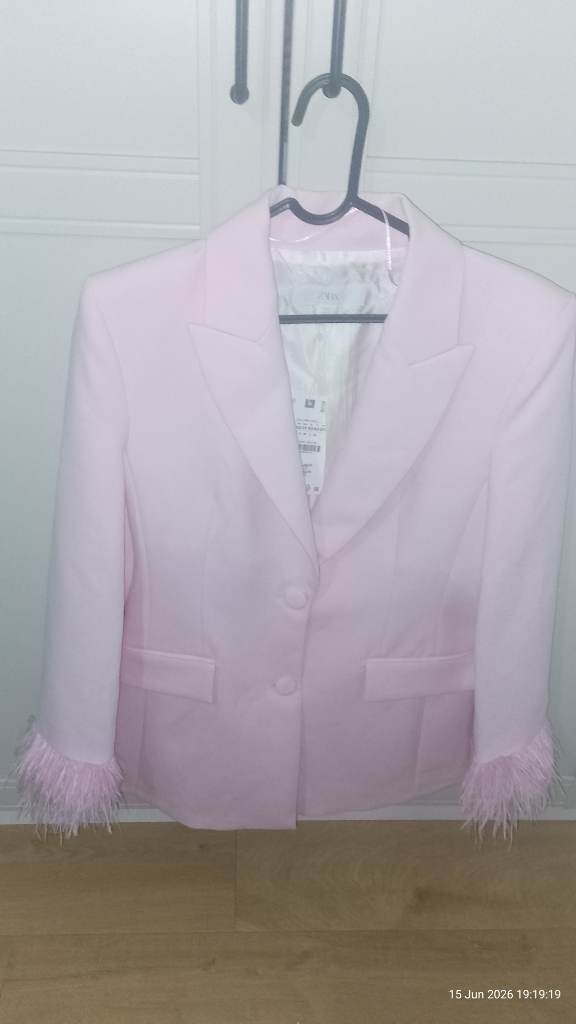 womens size XS zara pink blazer bnwt