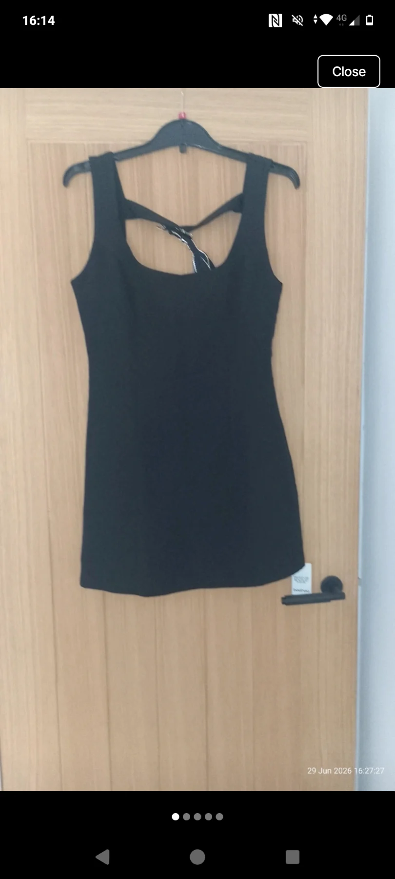 Womens boohoo black dress