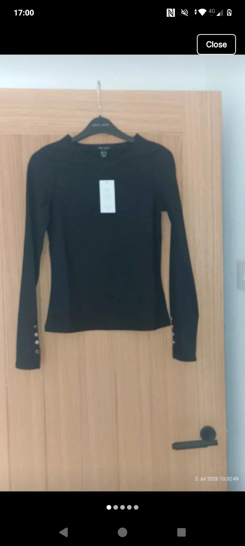 Womens black new look top