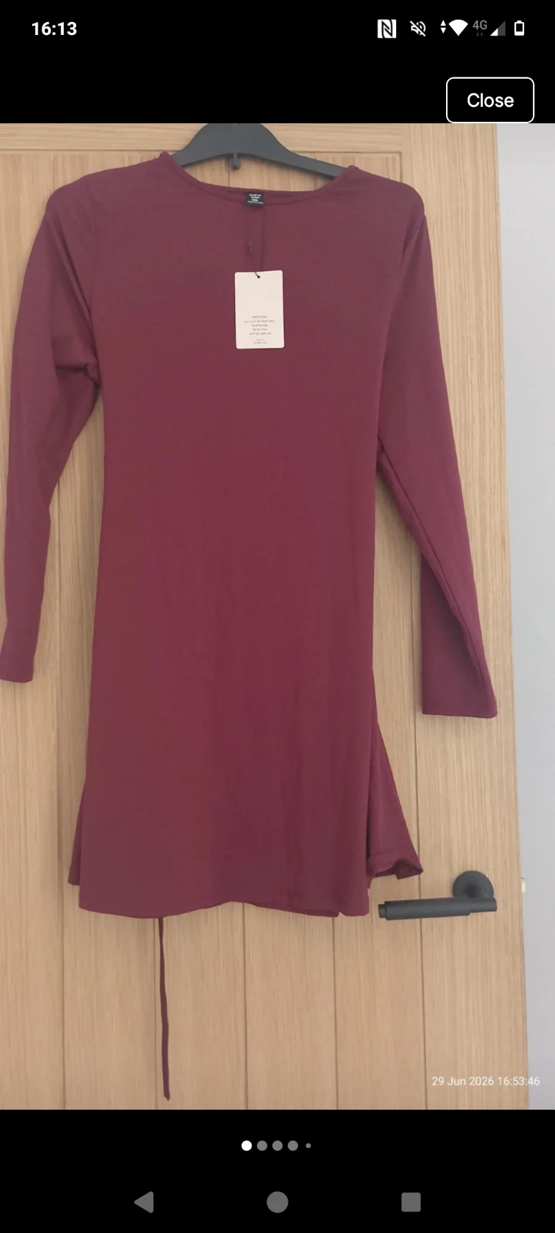 Womens size XL burgundy dress