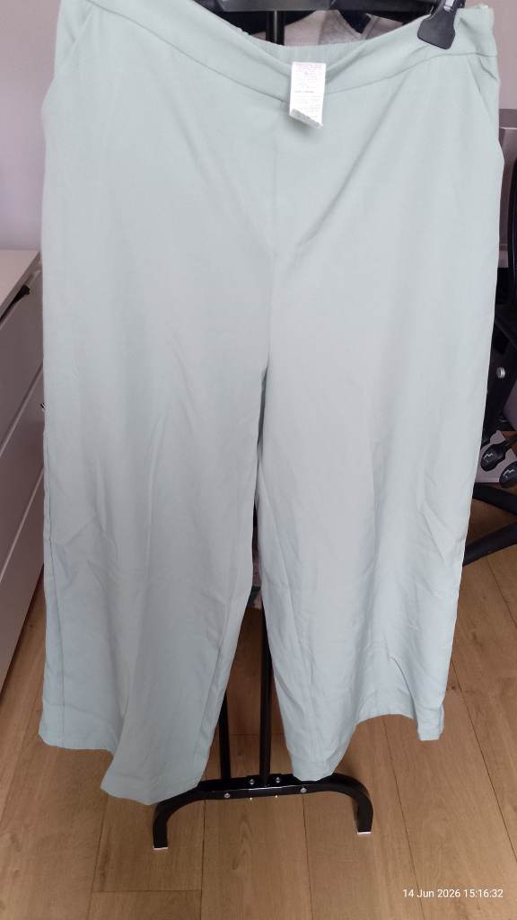 womens shein mint green trousers bnwot size L