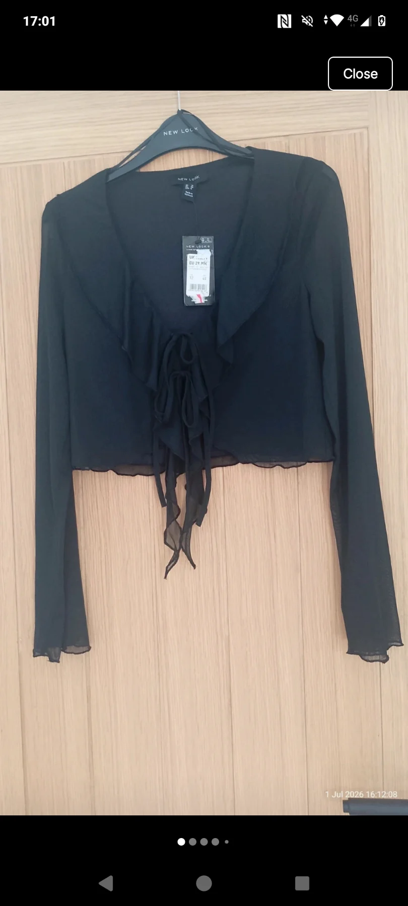 Womens new look black top
