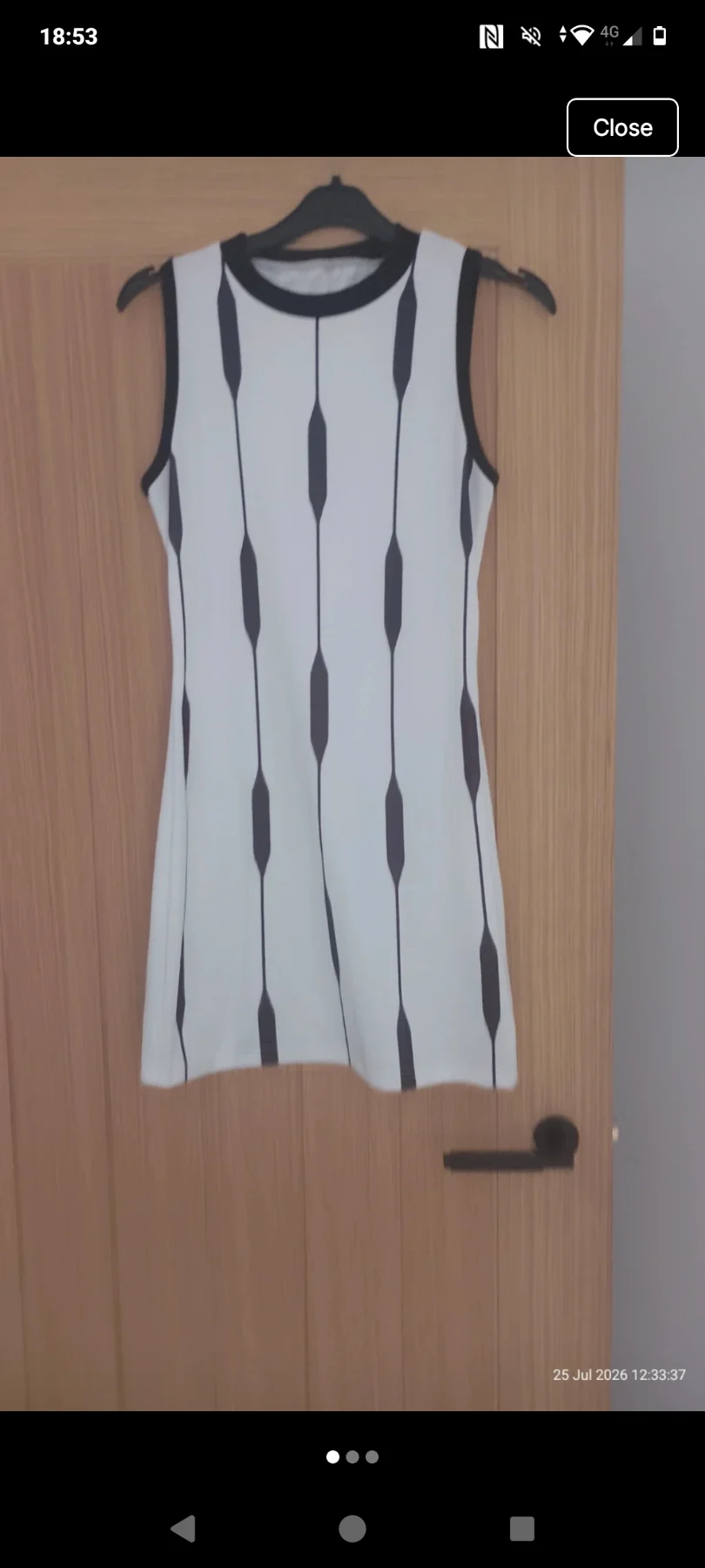 Womens shein black & white dress