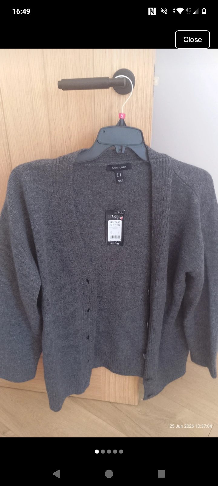 Womens grey cardigan