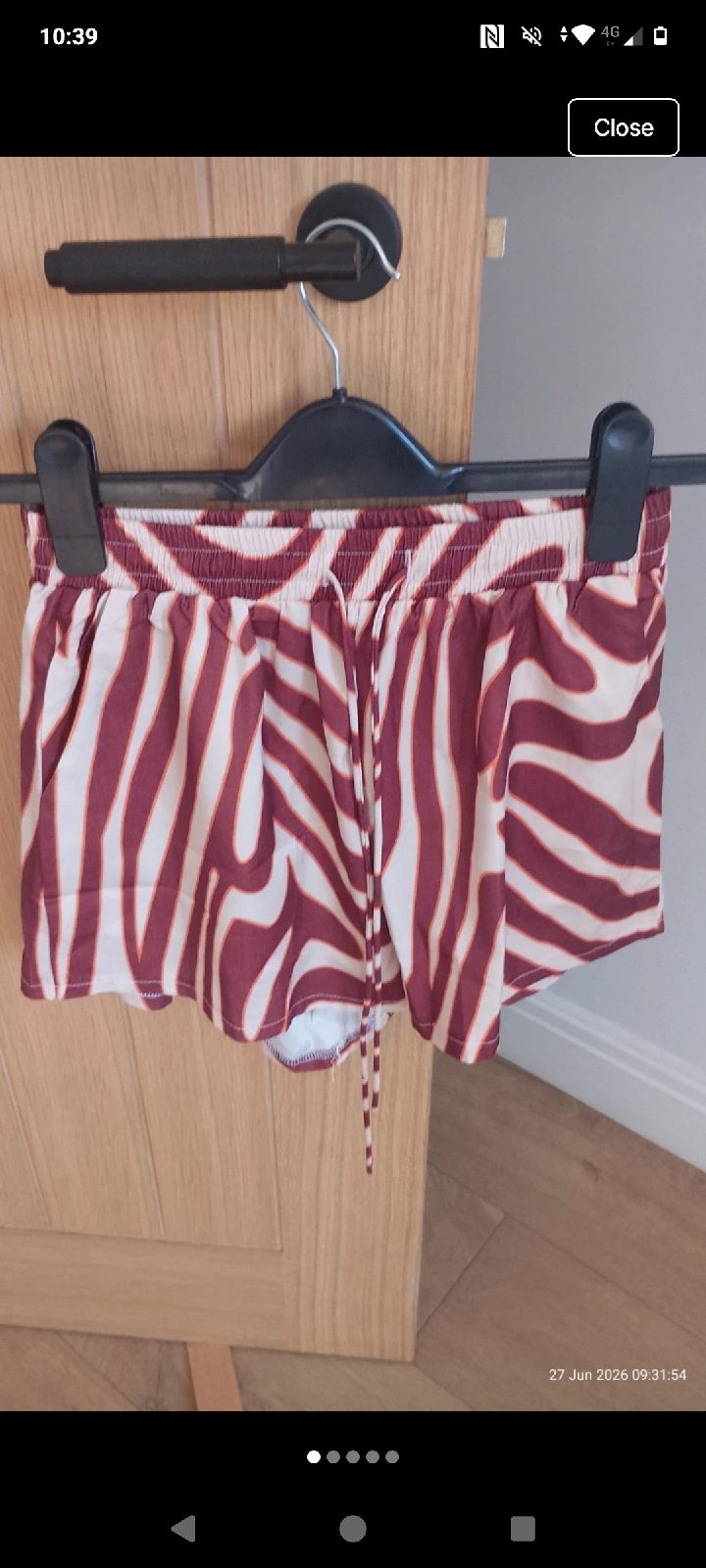 Womens size S beach shorts shein