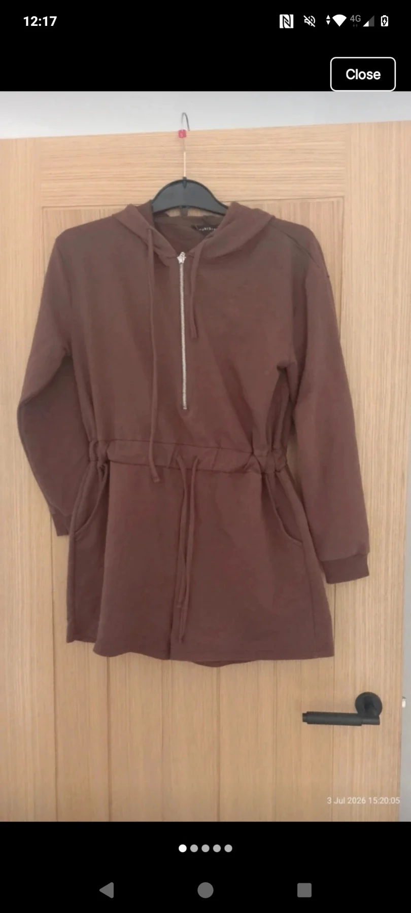 Womens brown Parisian preloved playsuit
