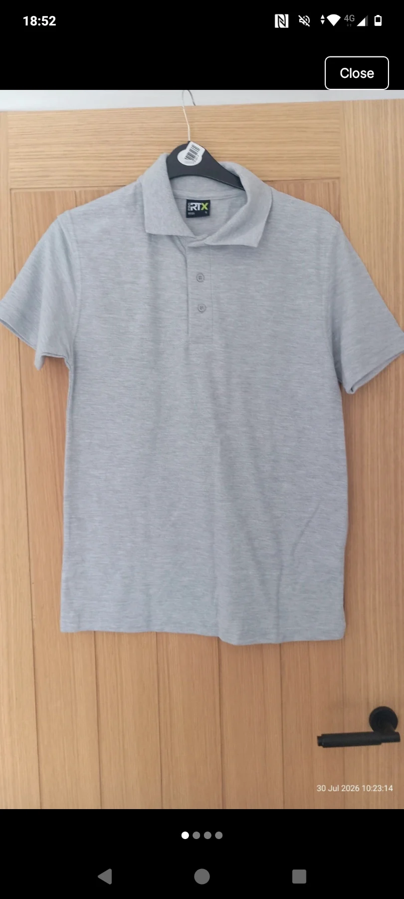 Mens grey polo