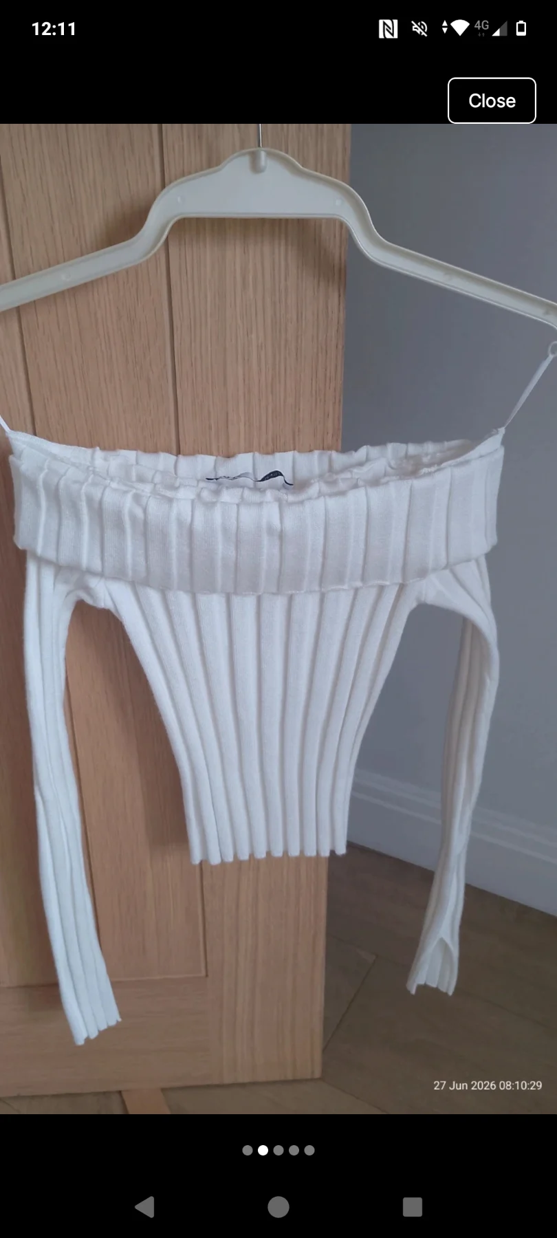 womens size s off the shoulder zara jumper