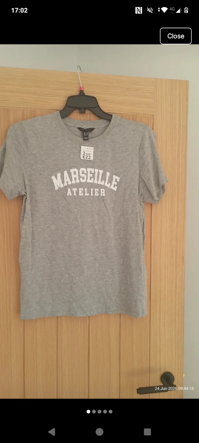 Womens grey new look t shirt