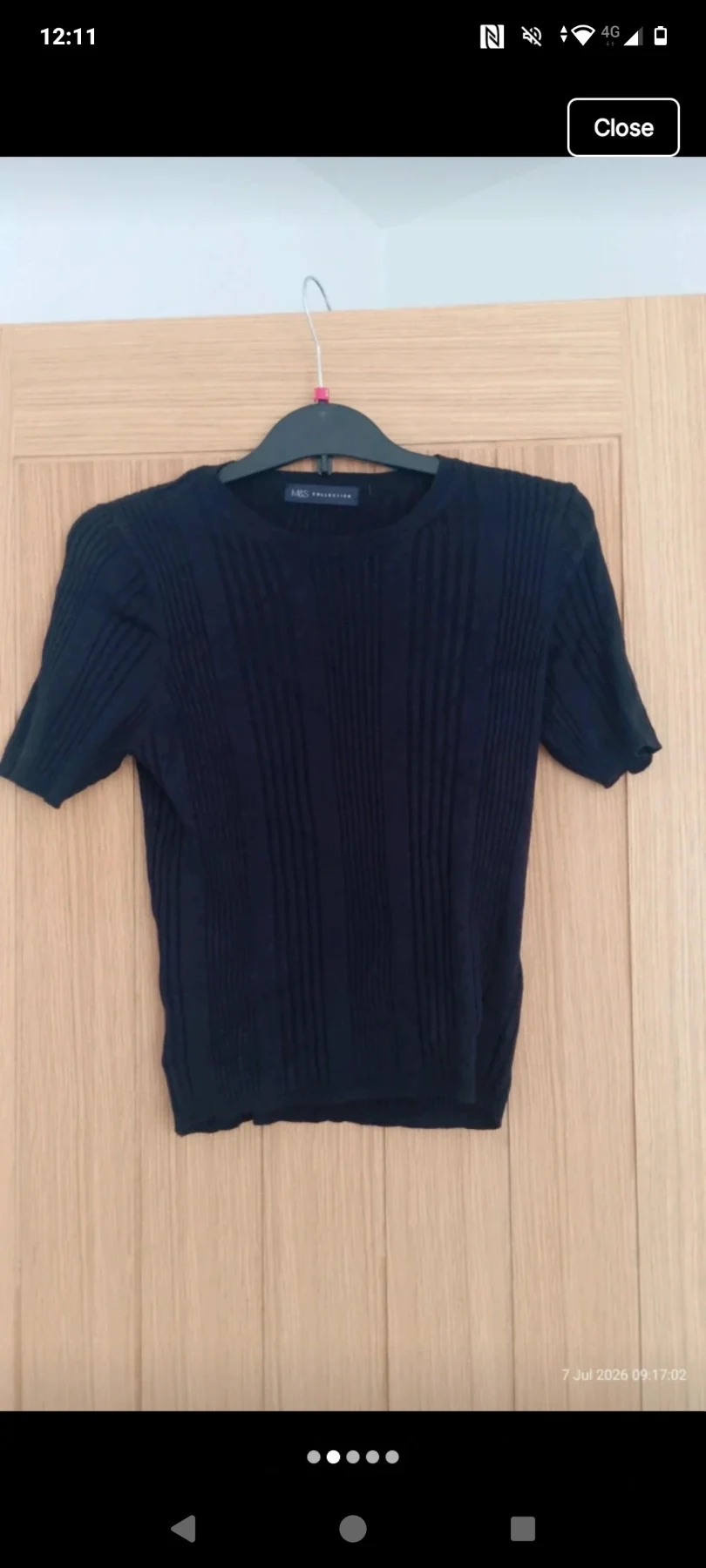 Womens preloved M&S black top