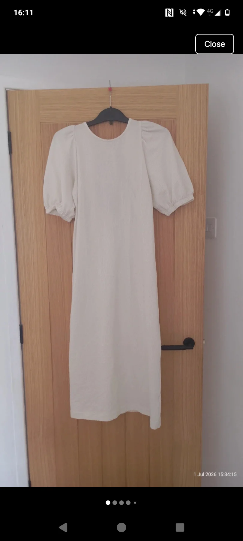 Womens H&M cream dress BNWOT