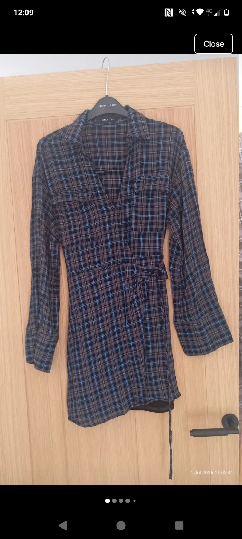 Womens mango size M wrap dress BNWOT