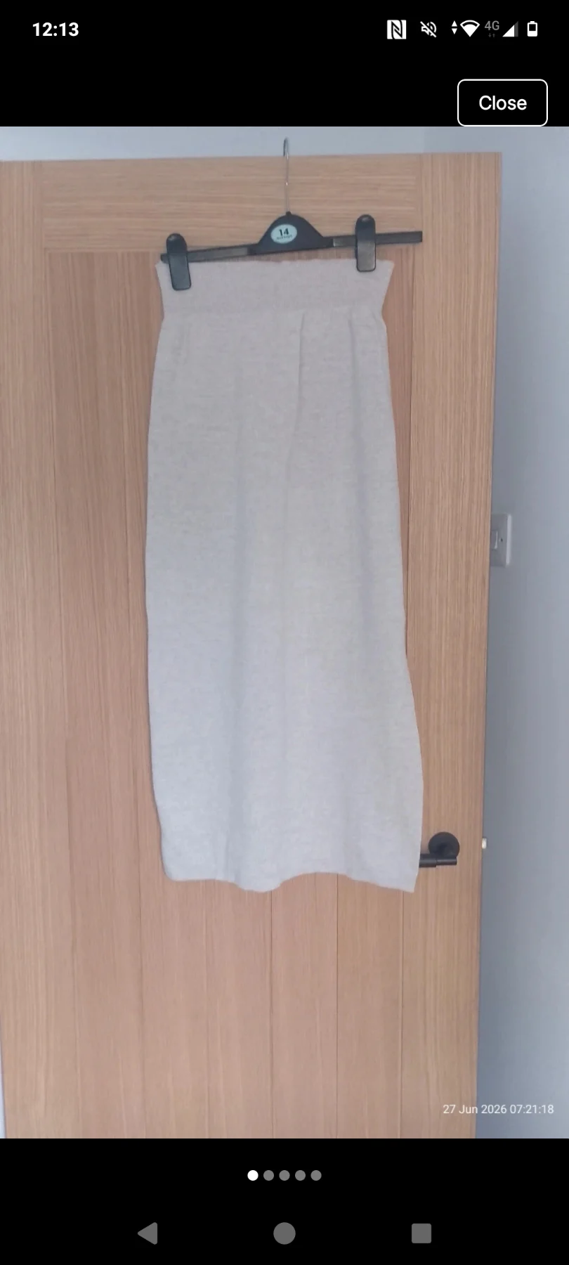 Womens cream unbranded skirt BNWOT