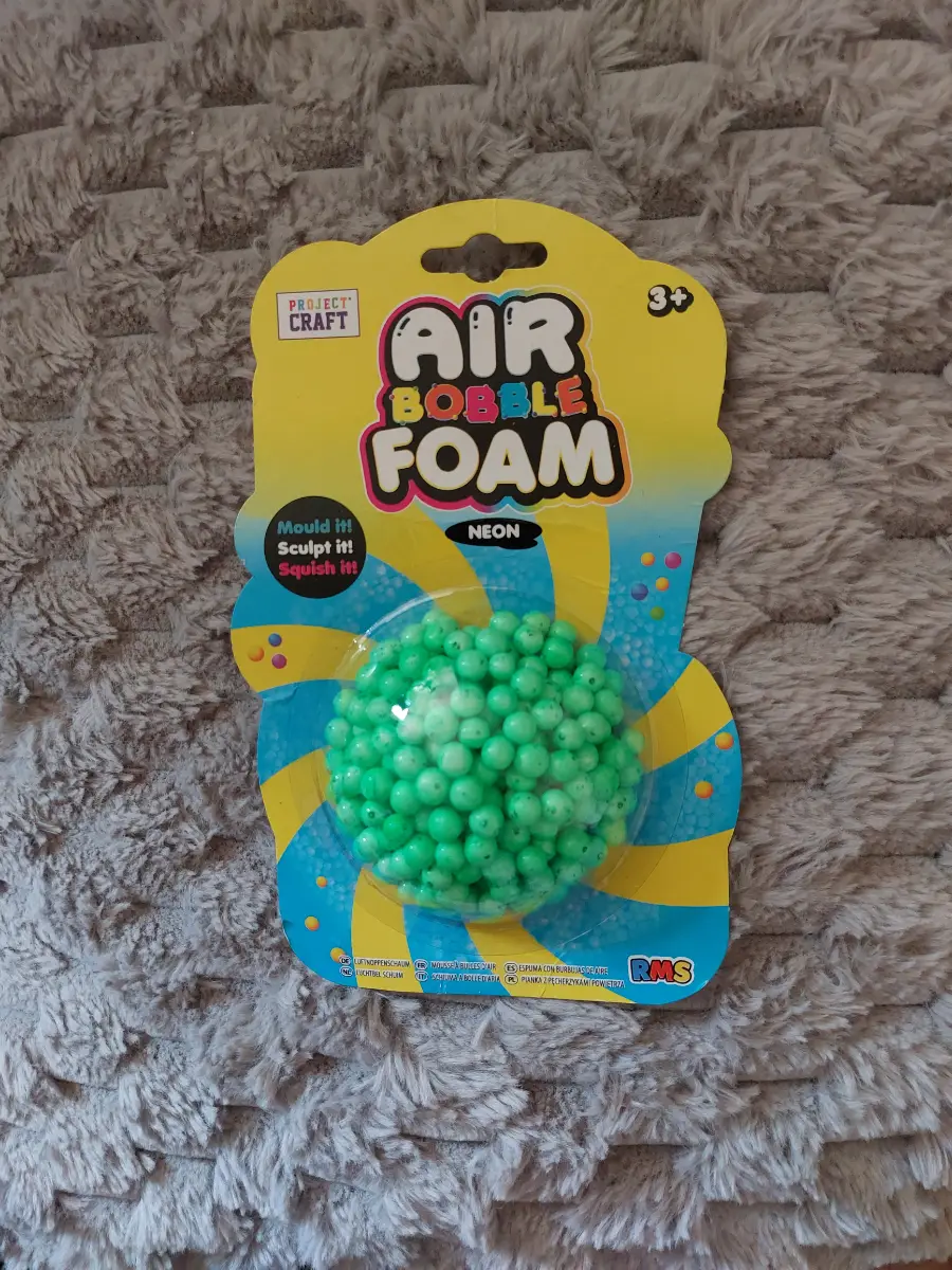 RMS Project Craft Air Bobble Foam Neon Green Mold, Sculp Or Squish It
