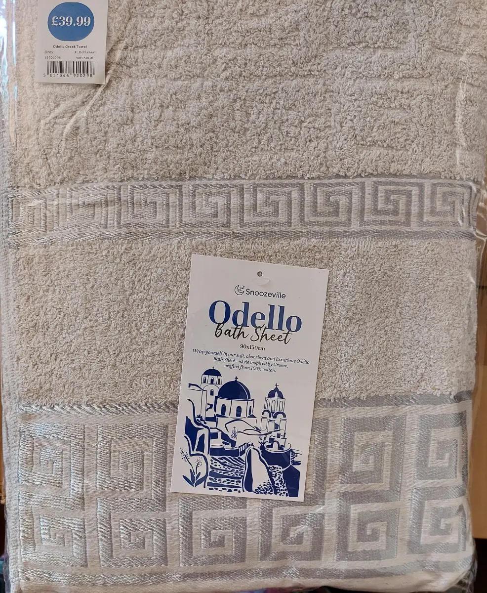 3 Snoozeville Odello Bath Sheets 90X150cm 100% Cotton NEW SEALED Fast Dispatch