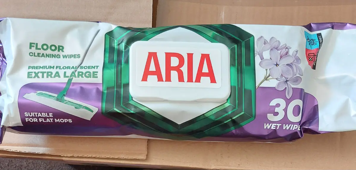 30 Aria Extra Large Floral Scent Floor Cleaning Wipes New Sealed Fast Dispatch