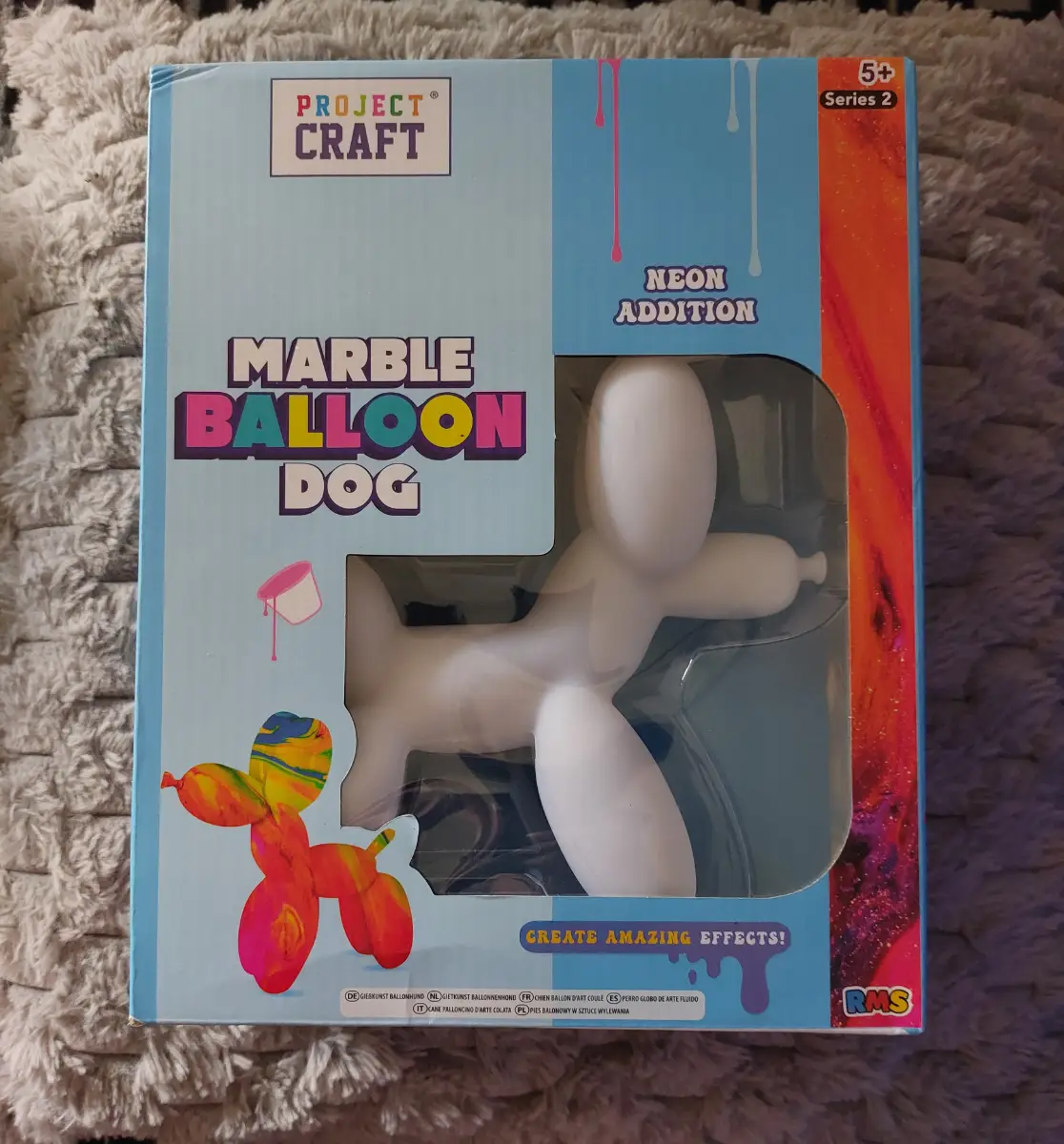 Project Craft Marble Balloon Dog Neon Addition Series 2 New Sealed In Box