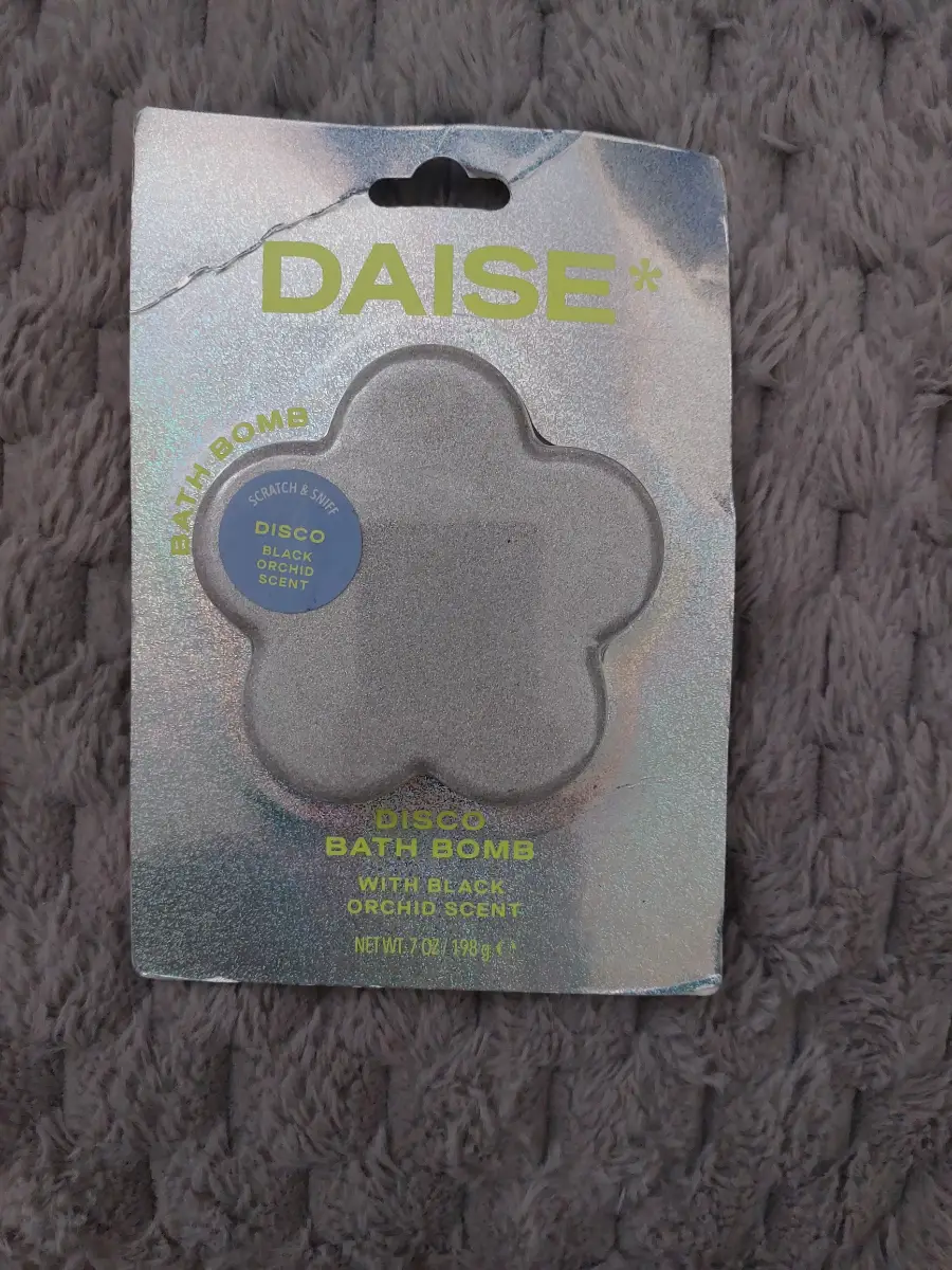 DAISE Disco Bath Bomb Black Orchid Scent Bath Fizzer Surprise Inside New Sealed
