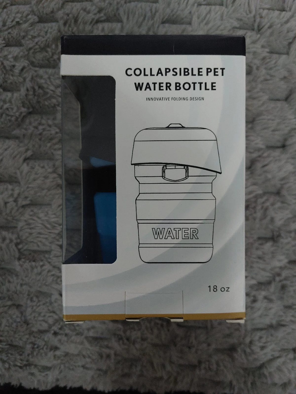 Pet Dog Collapsible Water Bottle for Travel Outdoor Walking 18oz New In Box