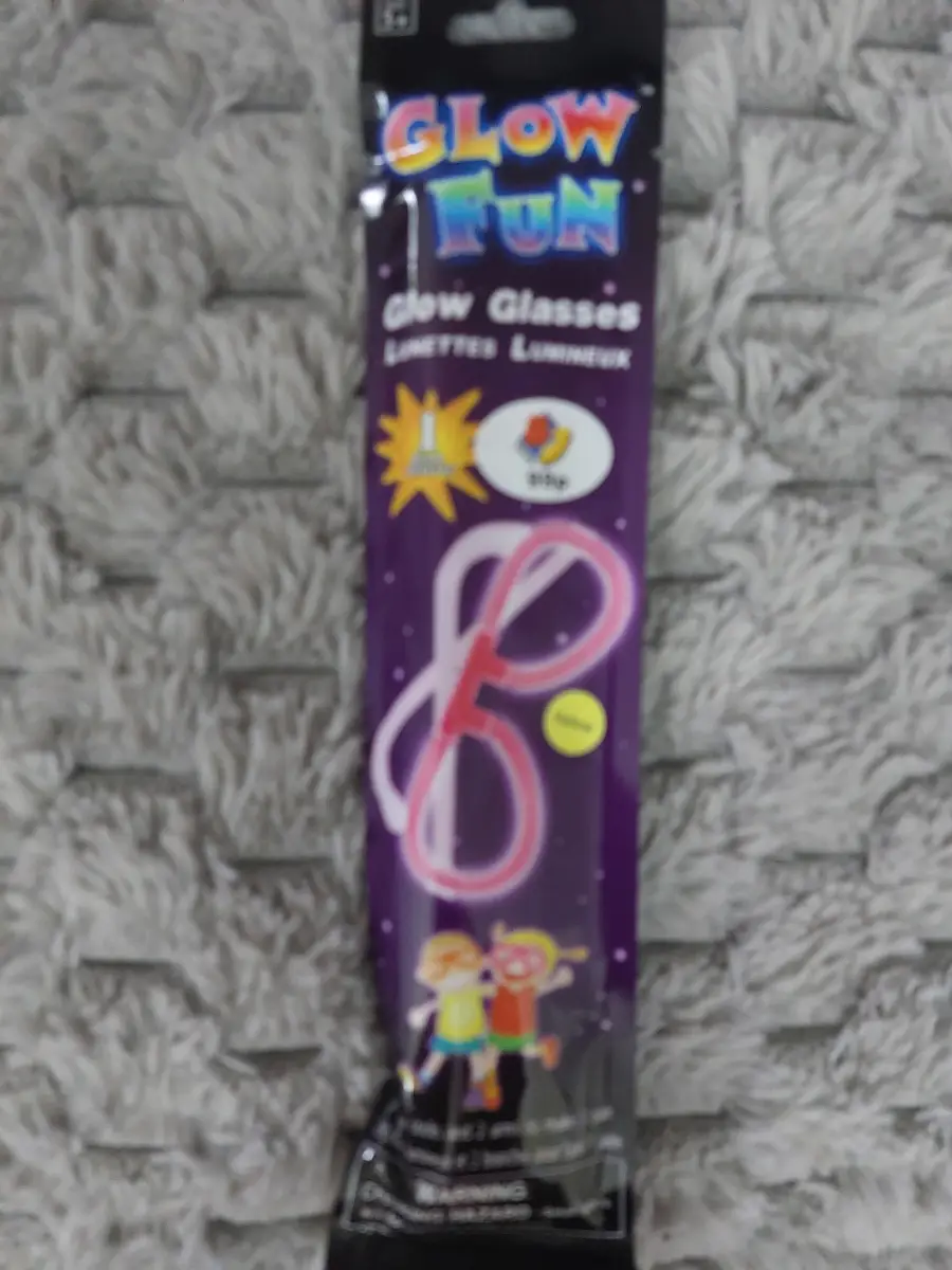 2 Packets Glow Fun Glow Glasses Glow Glasses Party Sunglasses Neon Party Favors