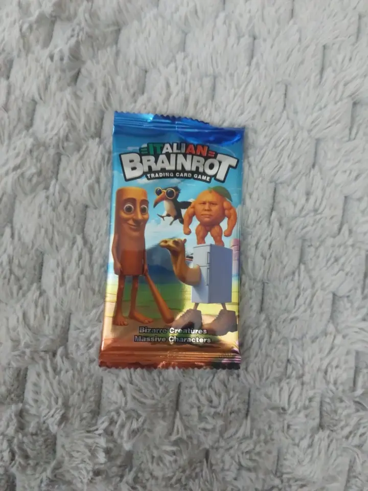 1 Pack Italian Brainrot Trading Cards for Kids/Adults Brand New & Sealed (Blue)