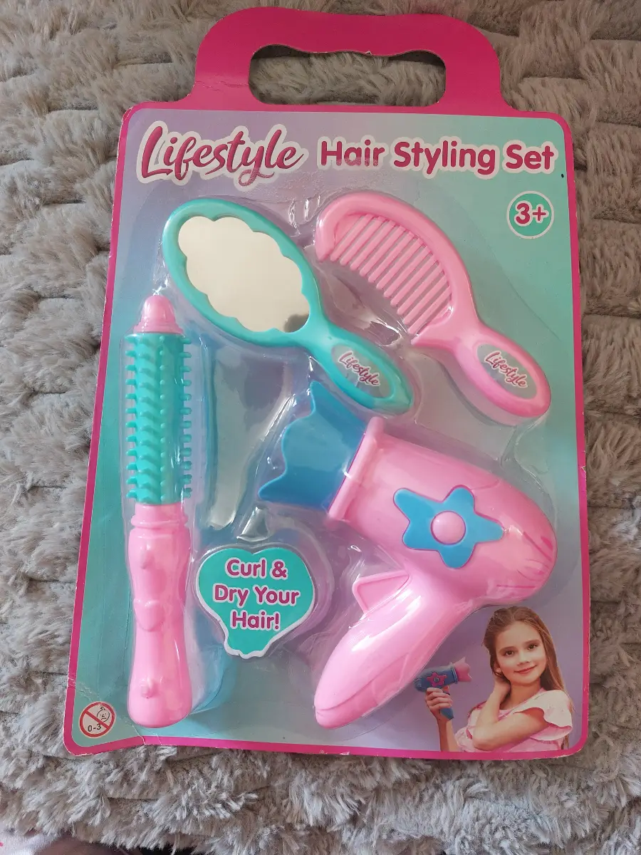 Lifestyle Kids Pretend Hair Styling Set Kit Age 3+ Brand New Sealed