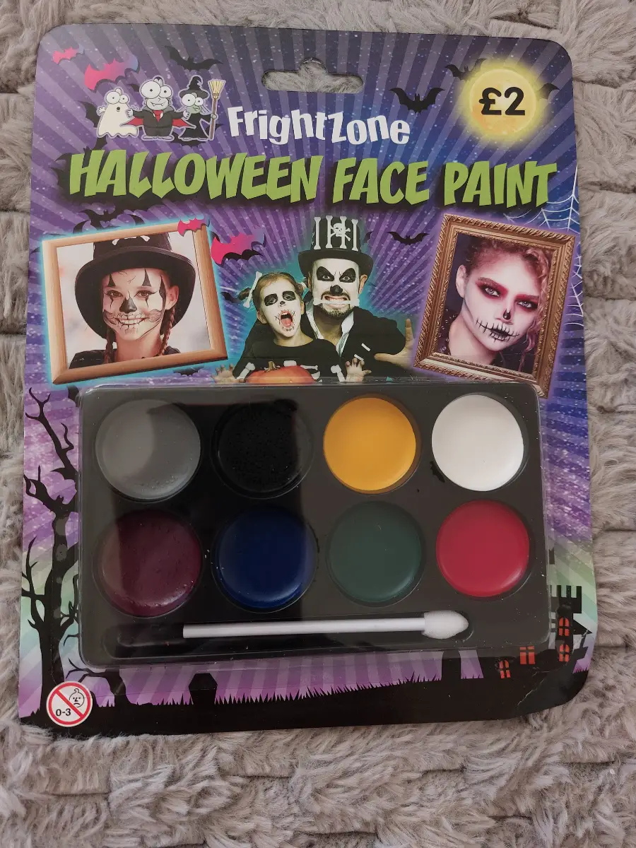 FrightZone Halloween Face Psint Paint Make Up Kit Fancy Dress New Sealed