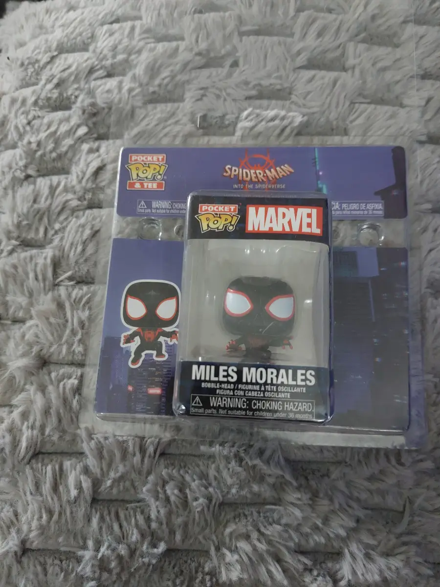Funko Pocket Pop & Tee Marvel Spider-Man Miles Morales Brand New Sealed