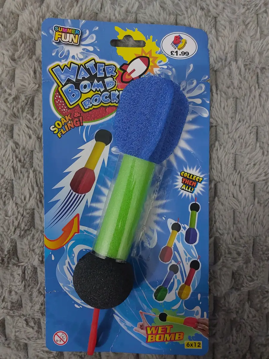 Summer Fun Water Bomb Rocket Soak & Fling Outdoor Fun Water Toy Brand New Sealed