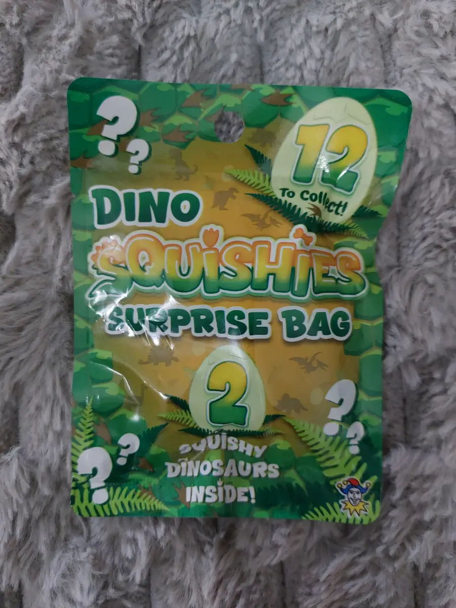 Dino Squishies Surprise Bag 12 to Collect 2 Surprise Squishies Inside New Sealed