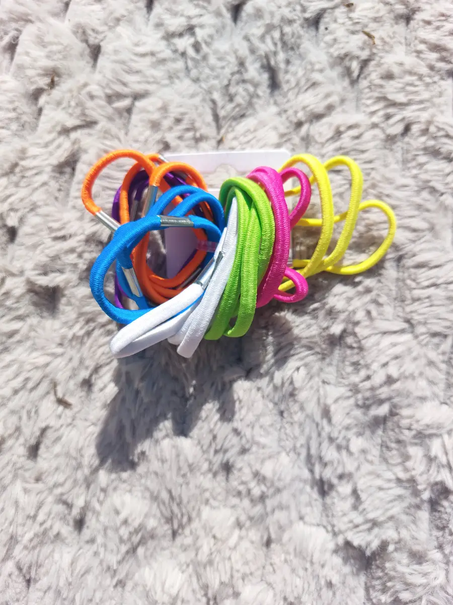 Molly & Rose 24 Multi Coloured Hair Bobbles 3 of Each Colour Brand New In Pack
