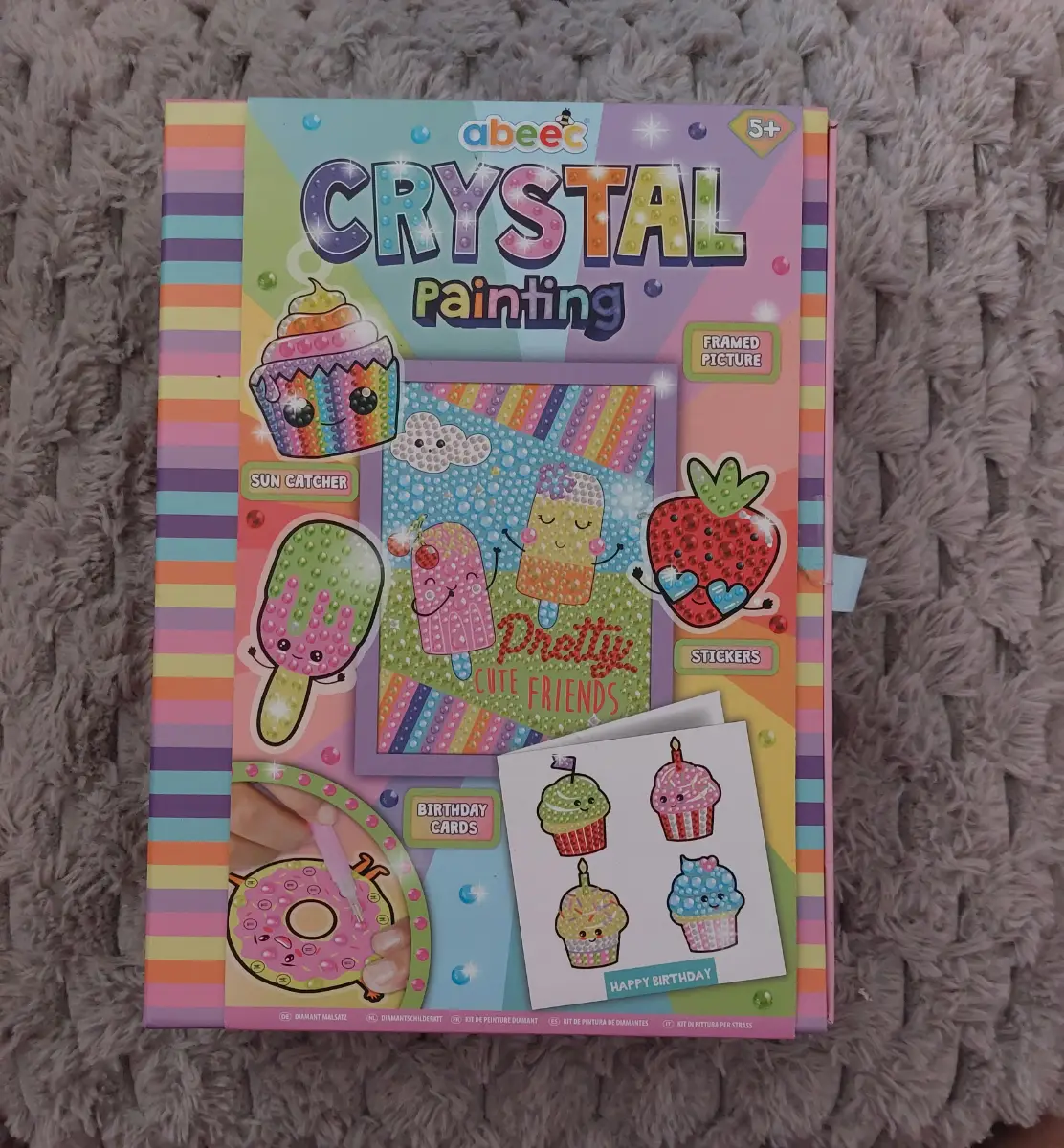 Abeec Crystal Painting Kit for Kids Age 5+ Arts and Crafts for Kids Diamond Art