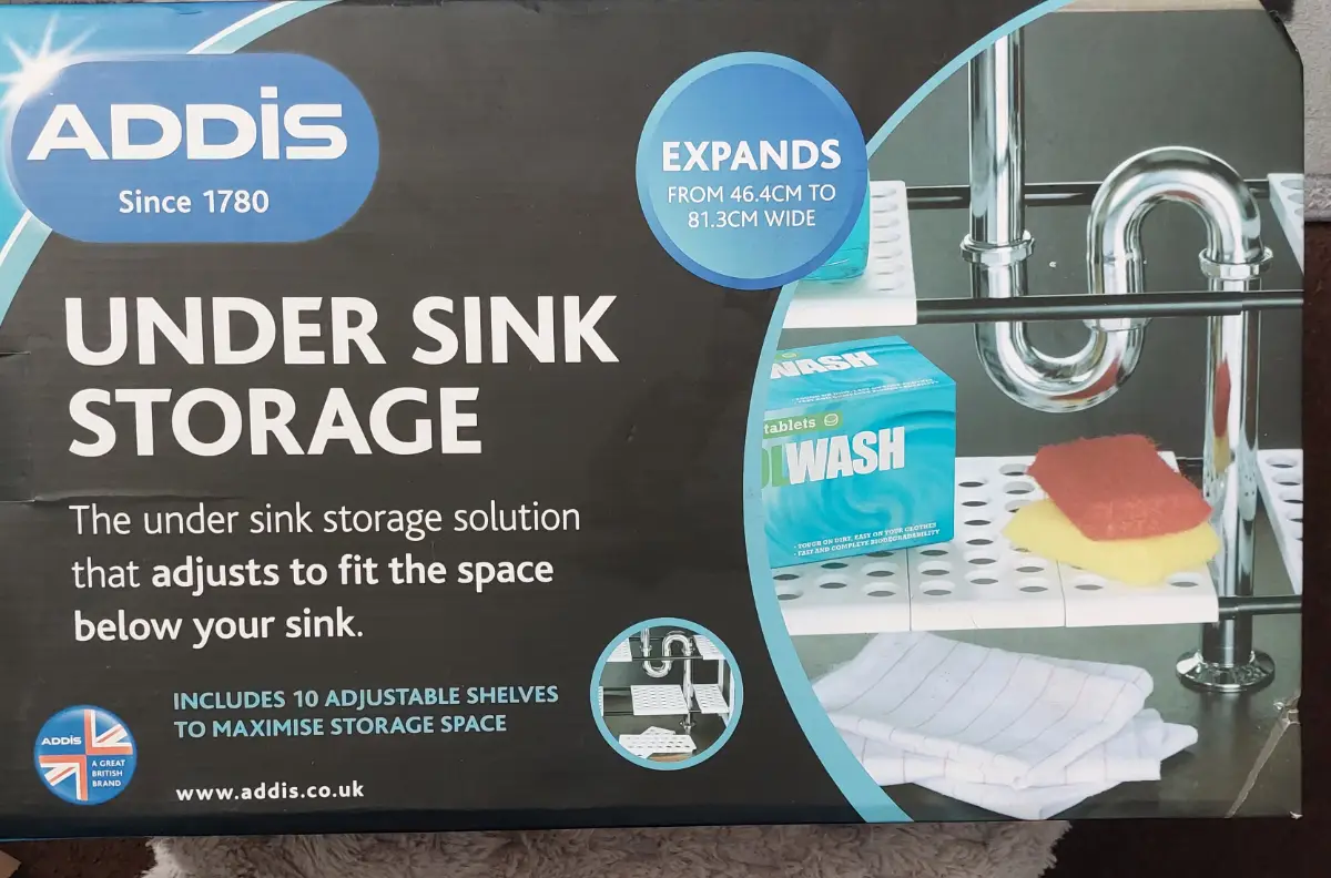 Addis Under Sink Storage Includes 10 Adjustable Shelves 46.4cm to 81.3cm White