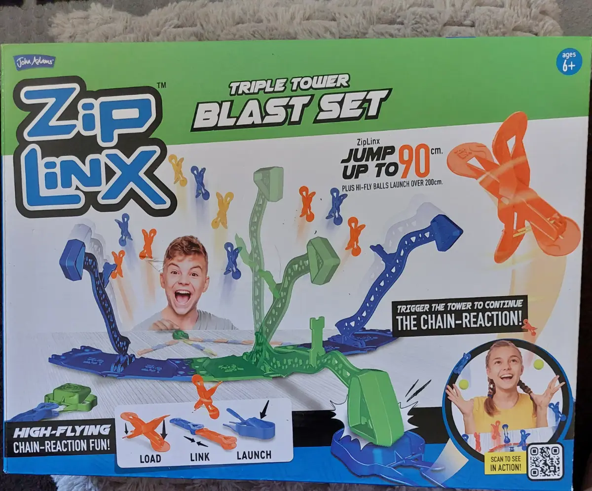 John Adams Zip Linx Triple Tower Blast Set Trigger The Chain Reaction Brand New