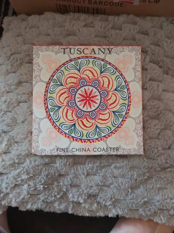 The Leonardo Collection Tuscany Fine China Coaster With Cork Back Fast Dispatch