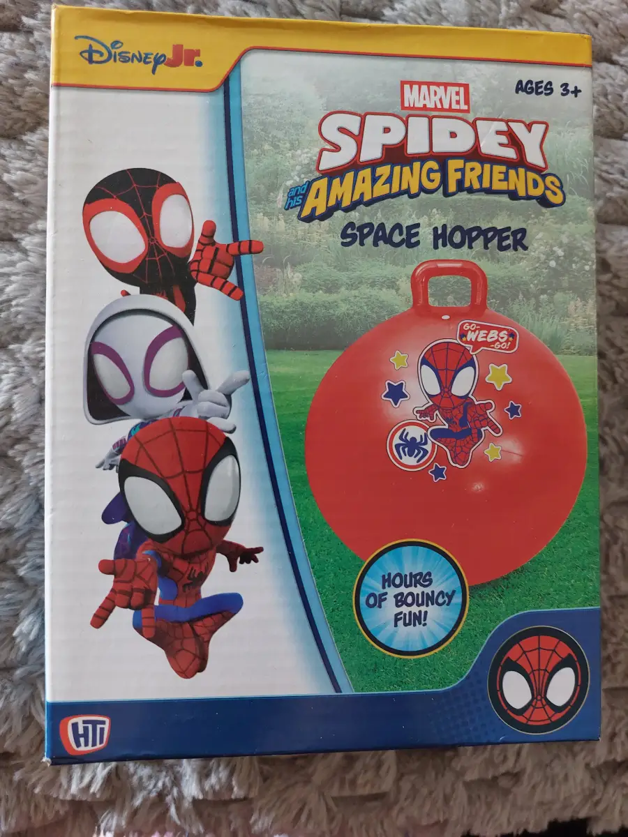 DisneJr. Marvel Spidey Amazing Friends Space Hopper Bouncy Fun for Kids Age 3+