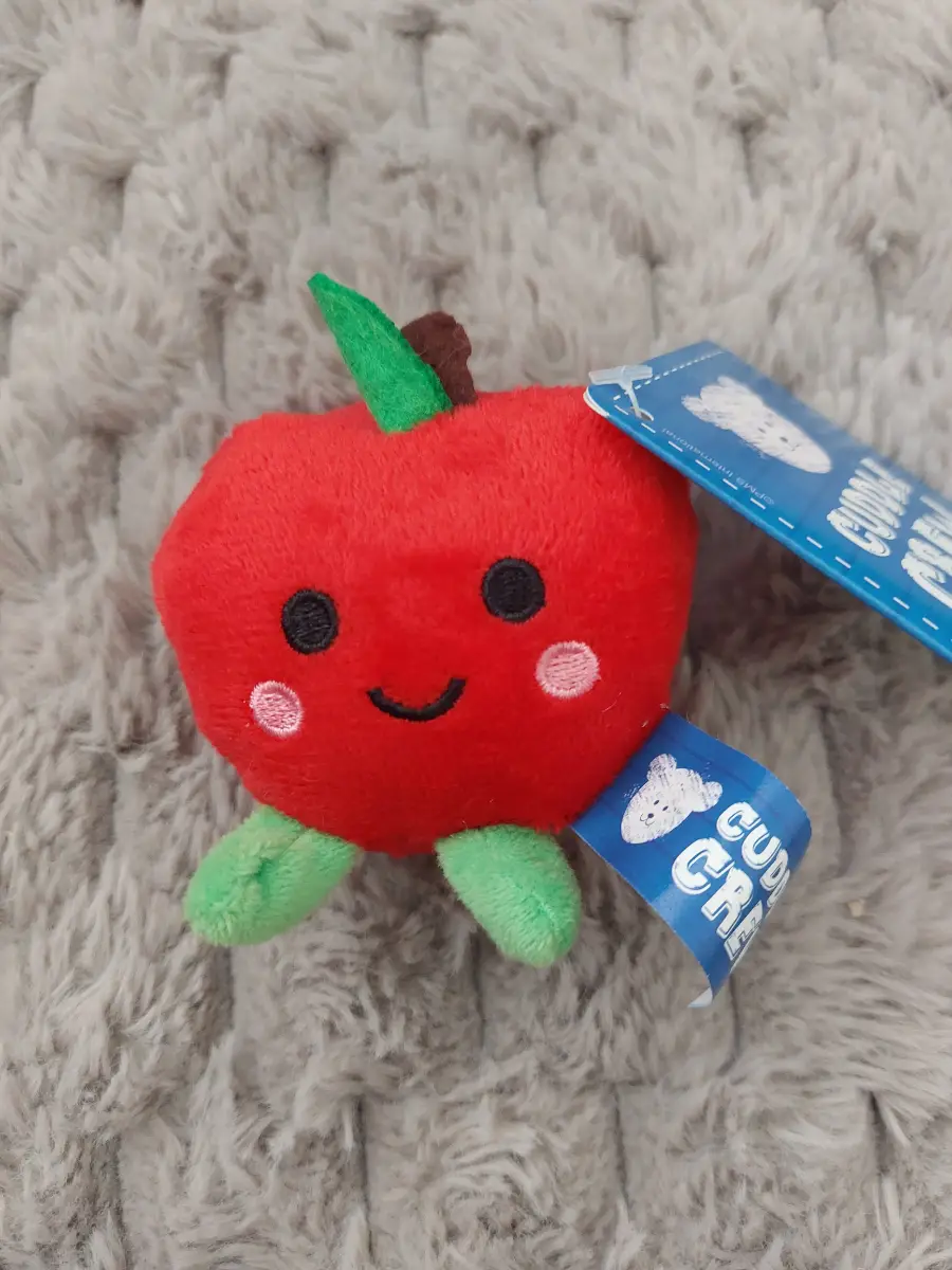 Cuddle Crew Red Apple 10cm/4 Inch Plush Soft Toy Brand New with Tags