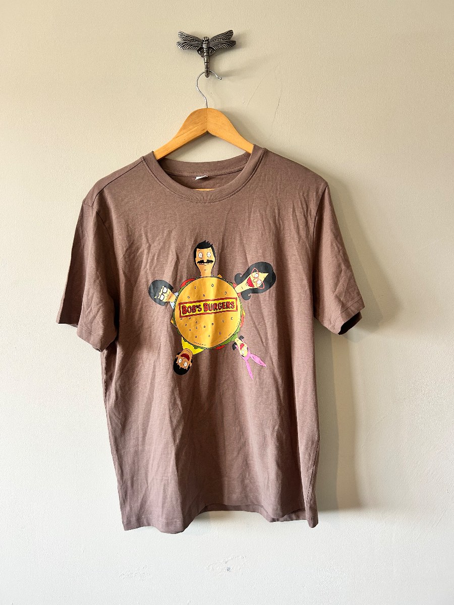 Bob’s Burgers Belcher Family Graphic T Shirt Size M Brown TV Cartoon Merch Tee