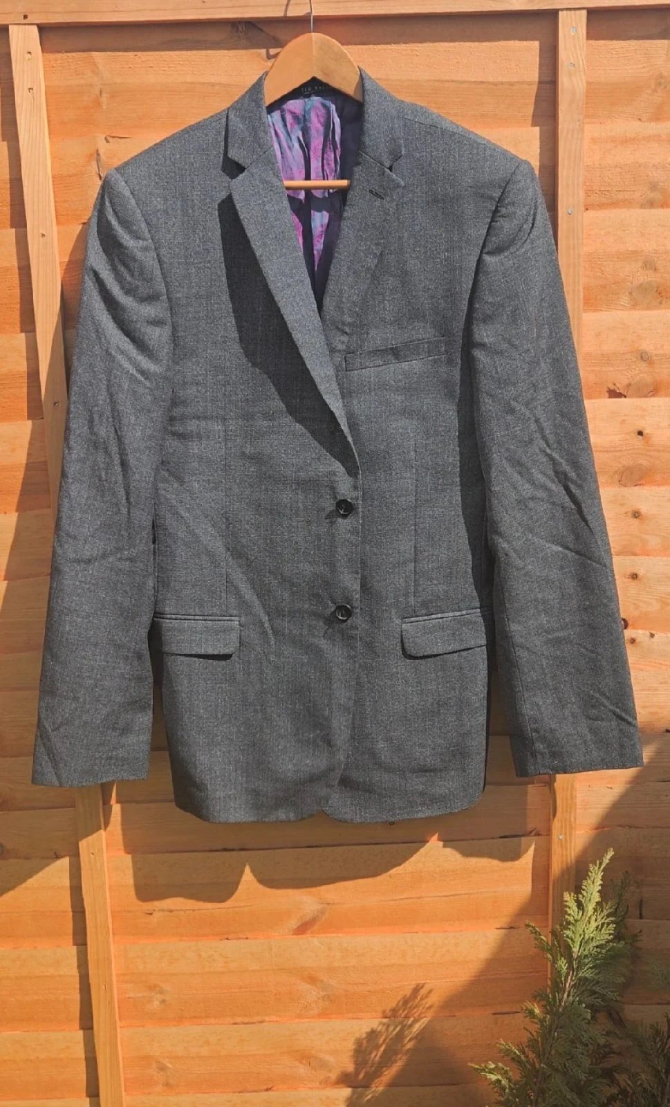 Ted Baker Endurance Grey Wool Blazer – Size 42L (Long)
