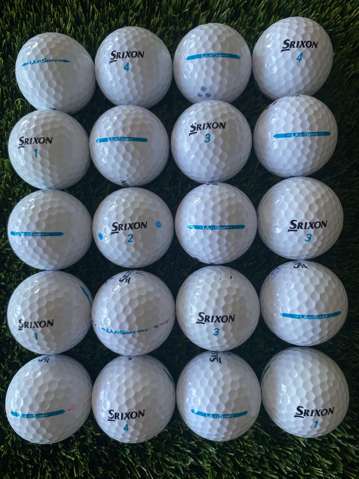 20 Srixon ultisoft used golf balls
