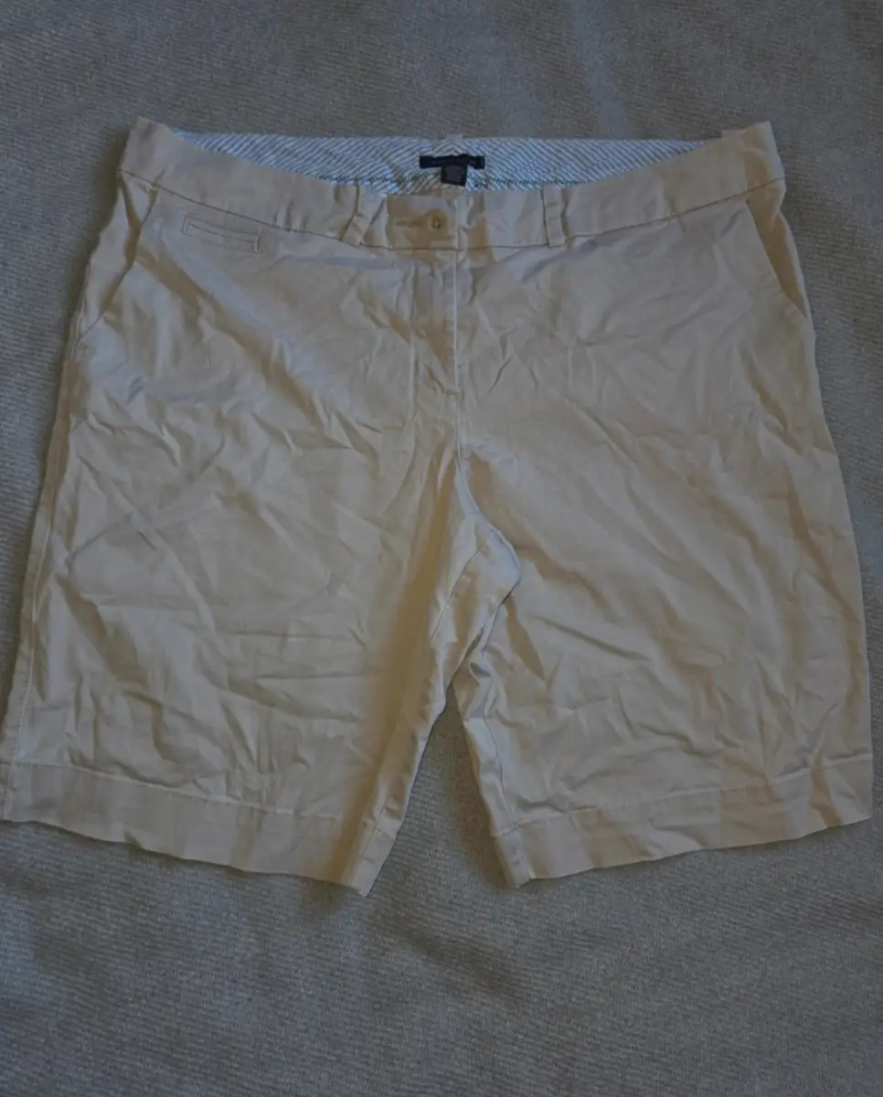 Tommy Hilfiger Khaki Chino Shorts | Size UK 18 | Stretch Cotton