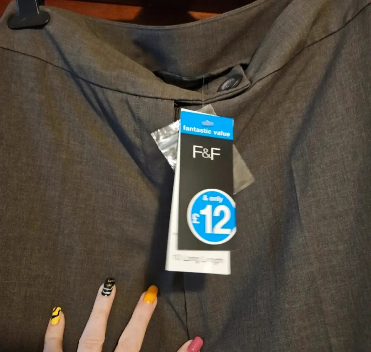​F&F Grey Smart Tailored Trousers - Brand New With Tags - Size 10 Long