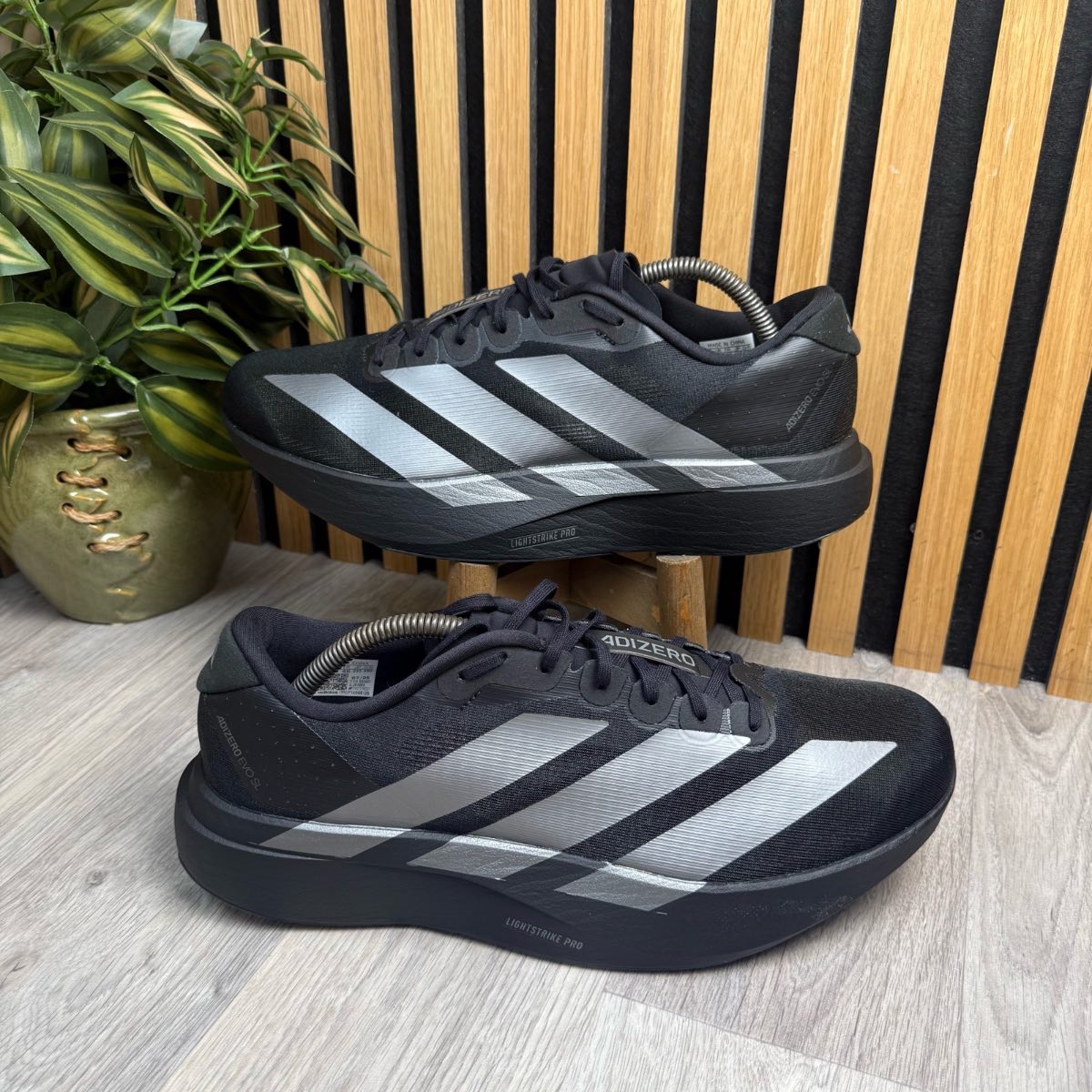 Adidas Adizero Evo SL Black Men’s Running Workout Trainers Size 11