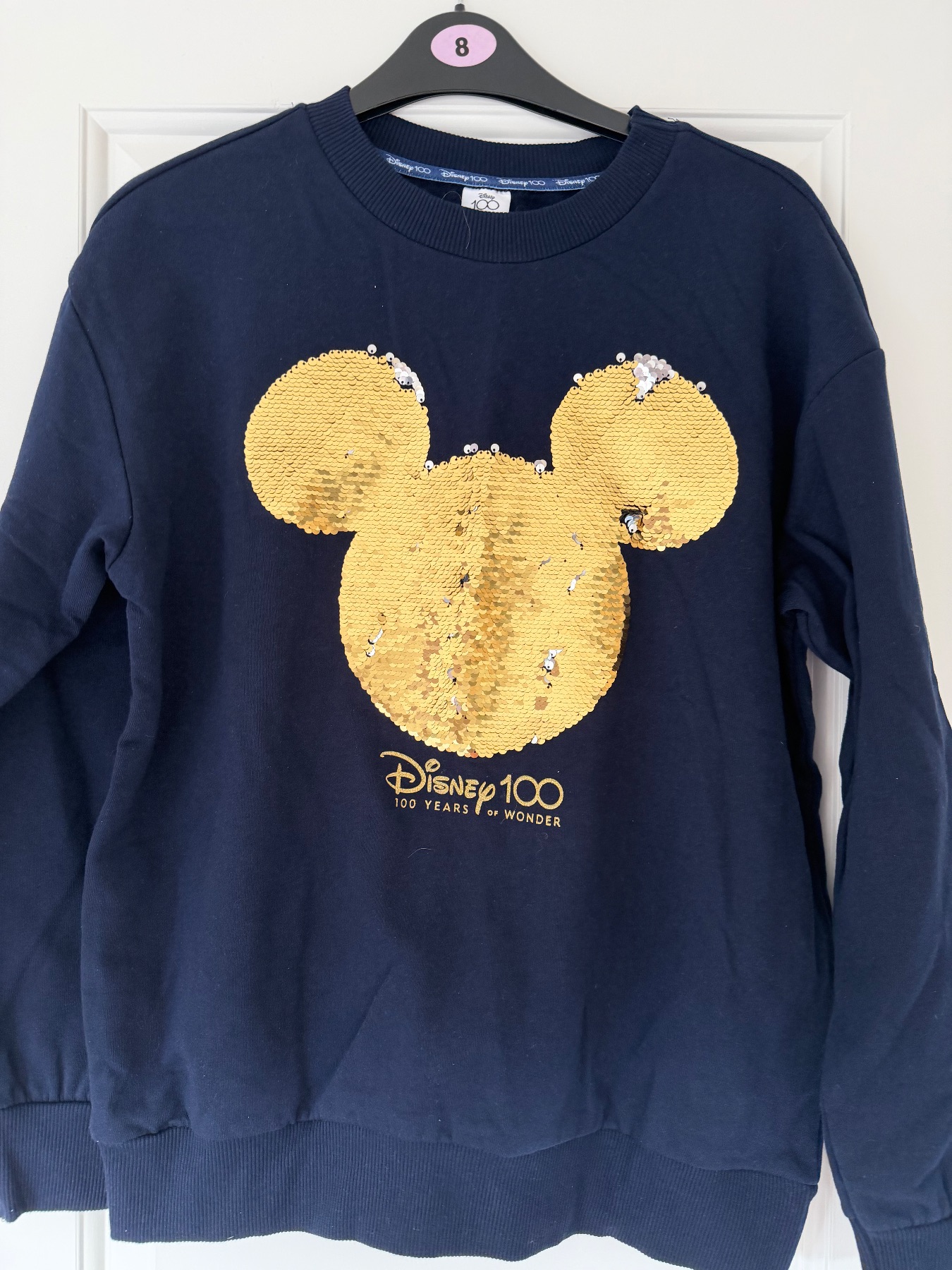 Disney 100 sequin sweatshirt size small